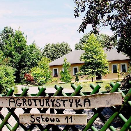 Agroturystyka Pod Modrzewiami นอวี ทอมิสล์ ภายนอก รูปภาพ